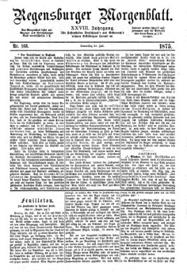 Regensburger Morgenblatt Donnerstag 29. Juli 1875
