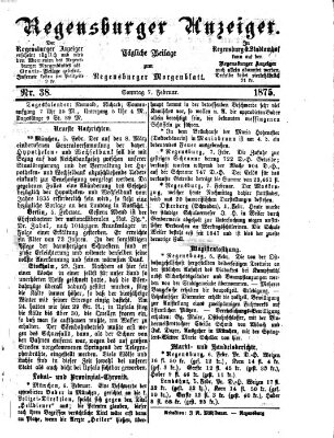 Regensburger Anzeiger Sonntag 7. Februar 1875