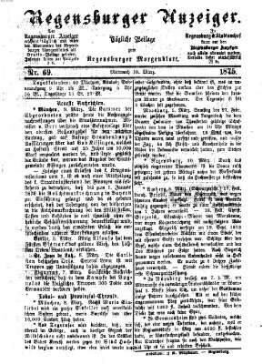 Regensburger Anzeiger Mittwoch 10. März 1875