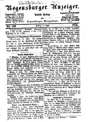 Regensburger Anzeiger Freitag 11. Juni 1875
