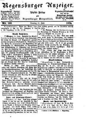 Regensburger Anzeiger Sonntag 13. Juni 1875