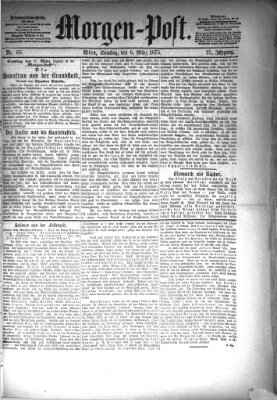 Morgenpost Samstag 6. März 1875
