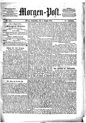 Morgenpost Donnerstag 5. August 1875