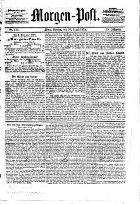Morgenpost Montag 30. August 1875