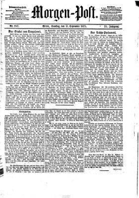 Morgenpost Samstag 11. September 1875