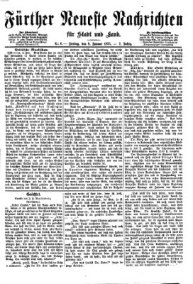 Fürther neueste Nachrichten für Stadt und Land (Fürther Abendzeitung) Freitag 8. Januar 1875