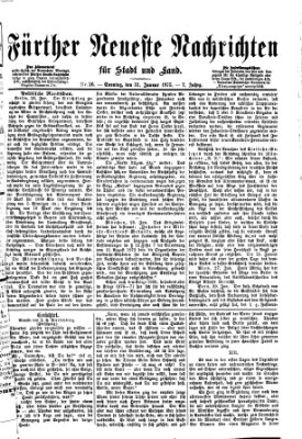 Fürther neueste Nachrichten für Stadt und Land (Fürther Abendzeitung) Sonntag 31. Januar 1875
