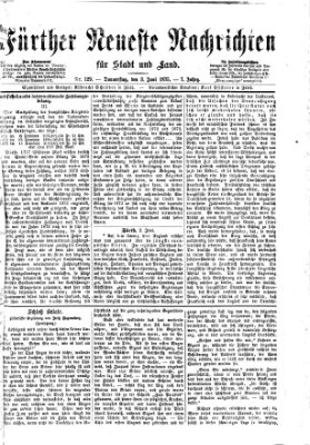 Fürther neueste Nachrichten für Stadt und Land (Fürther Abendzeitung) Donnerstag 3. Juni 1875