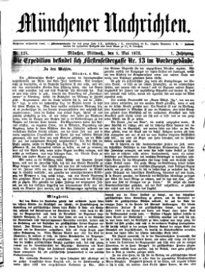 Münchener Nachrichten Mittwoch 5. Mai 1875