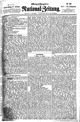 Nationalzeitung Donnerstag 21. Januar 1875