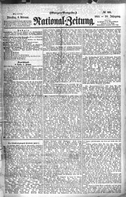 Nationalzeitung Dienstag 9. Februar 1875