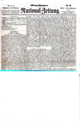 Nationalzeitung Mittwoch 24. Februar 1875
