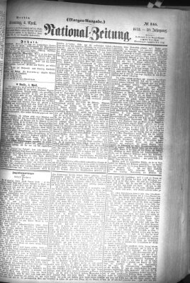Nationalzeitung Sonntag 4. April 1875