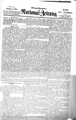 Nationalzeitung Freitag 14. Mai 1875