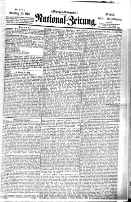 Nationalzeitung Dienstag 25. Mai 1875
