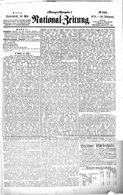 Nationalzeitung Samstag 29. Mai 1875