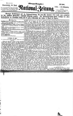 Nationalzeitung Samstag 26. Juni 1875