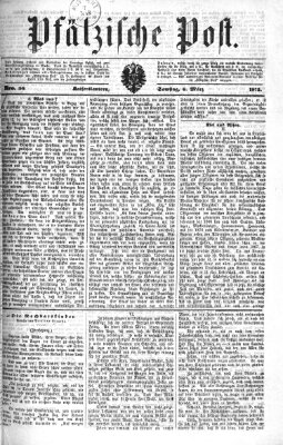 Pfälzische Post Samstag 6. März 1875