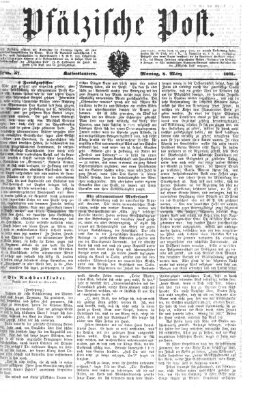 Pfälzische Post Montag 8. März 1875