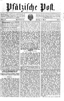 Pfälzische Post Freitag 9. April 1875