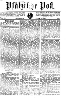 Pfälzische Post Freitag 30. April 1875