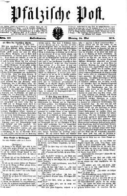 Pfälzische Post Montag 24. Mai 1875