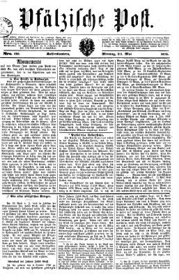 Pfälzische Post Montag 31. Mai 1875