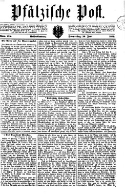 Pfälzische Post Donnerstag 10. Juni 1875