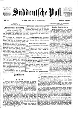 Süddeutsche Post Freitag 17. Dezember 1875