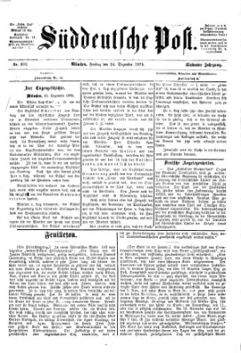 Süddeutsche Post Freitag 24. Dezember 1875