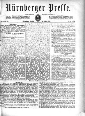 Nürnberger Presse Dienstag 30. März 1875