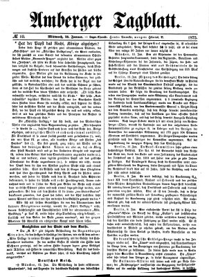 Amberger Tagblatt Mittwoch 13. Januar 1875