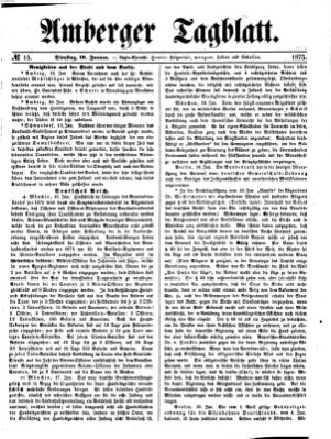 Amberger Tagblatt Dienstag 19. Januar 1875
