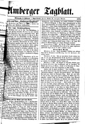 Amberger Tagblatt Mittwoch 3. Februar 1875