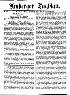 Amberger Tagblatt Donnerstag 4. März 1875