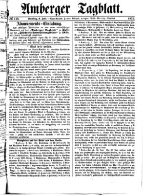 Amberger Tagblatt Samstag 3. Juli 1875