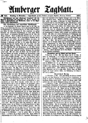 Amberger Tagblatt Samstag 6. November 1875