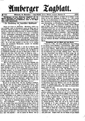 Amberger Tagblatt Mittwoch 10. November 1875