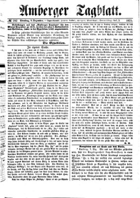 Amberger Tagblatt Dienstag 7. Dezember 1875
