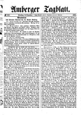 Amberger Tagblatt Dienstag 14. Dezember 1875