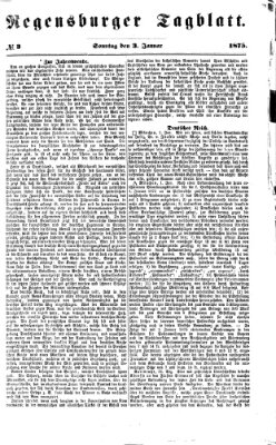 Regensburger Tagblatt Sonntag 3. Januar 1875