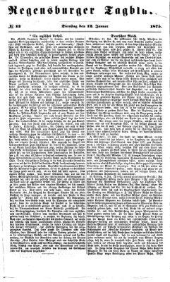 Regensburger Tagblatt Dienstag 12. Januar 1875