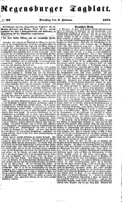 Regensburger Tagblatt Dienstag 2. Februar 1875