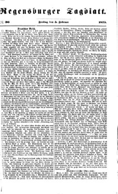 Regensburger Tagblatt Freitag 5. Februar 1875