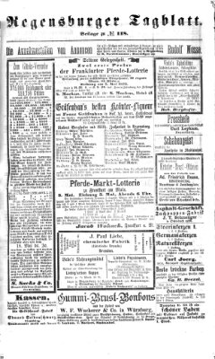 Regensburger Tagblatt Freitag 30. April 1875