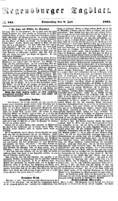Regensburger Tagblatt Donnerstag 8. Juli 1875