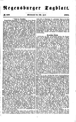 Regensburger Tagblatt Mittwoch 21. Juli 1875