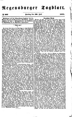 Regensburger Tagblatt Freitag 30. Juli 1875
