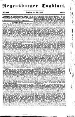 Regensburger Tagblatt Samstag 31. Juli 1875