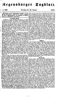 Regensburger Tagblatt Dienstag 31. August 1875